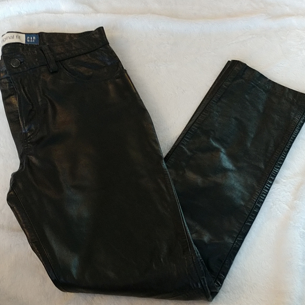 Authentic black leather pants